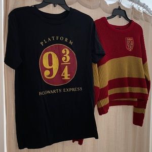 Harry Potter Shirt and Cropped Sweater